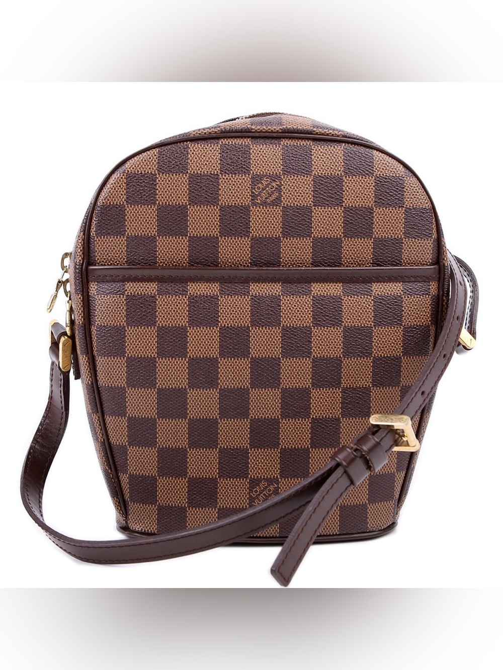 Louis Vuitton Ipanema Damier GM Ebene Brown Check Crossbody shoulder Bag
